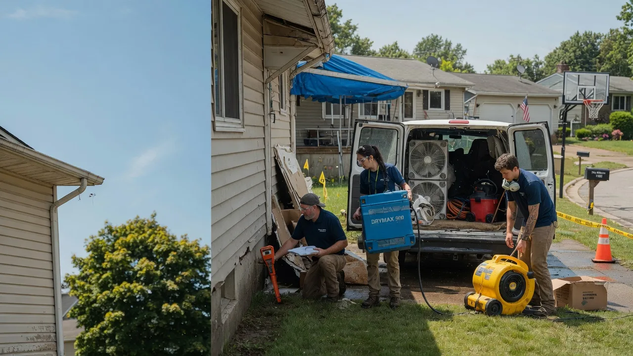 Ceiling Leak Cleanup in Dalton, OH near me